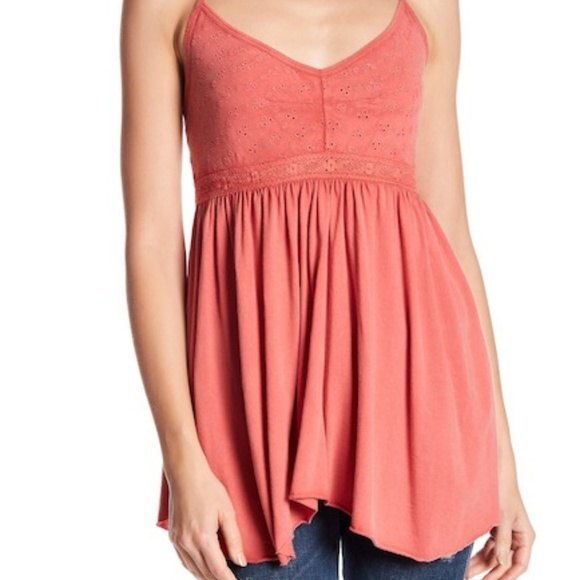 Melrose and Market Pink Cedar Knit Top Sleeveless 2XS XXS - Picture 4 of 4